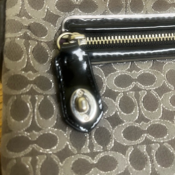 Coach Gray and Black Women's small crossbody - Picture 7 of 16